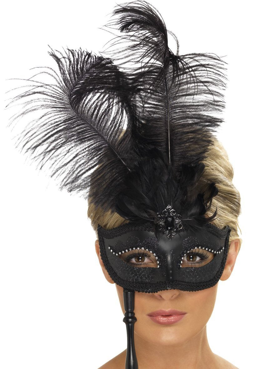 Zwarte Baroke Fantasie Masker