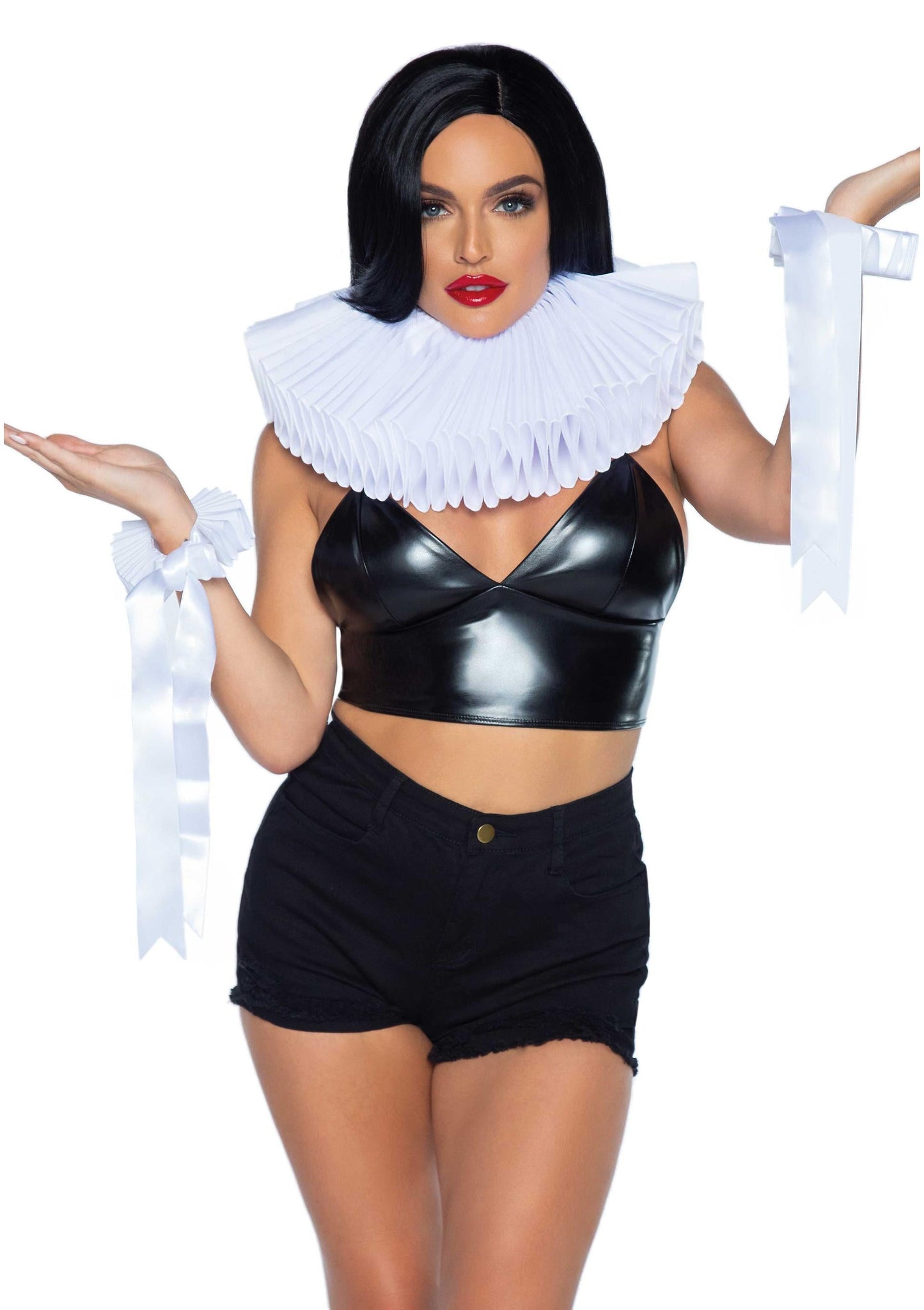 Deluxe Ruffle Neck Piece and Wrist Cuffs