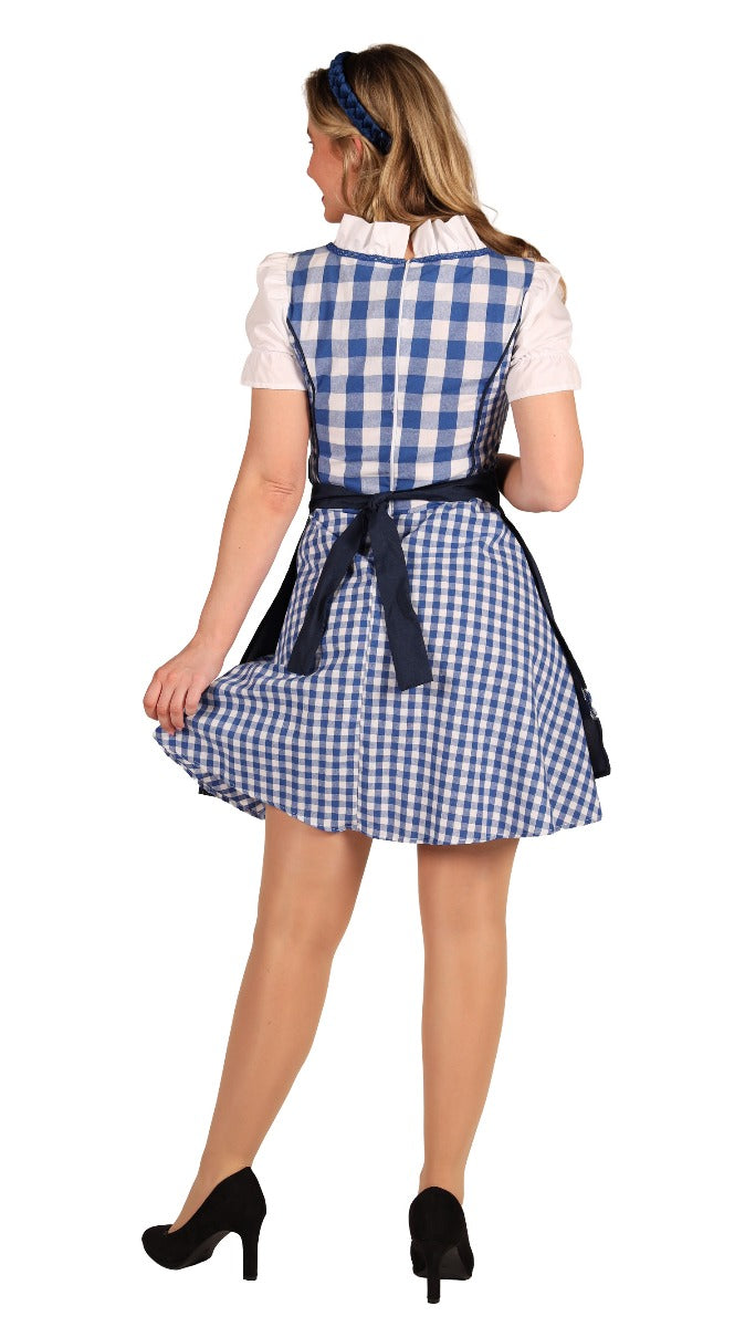 Dirndljurk Edelweiss blauw