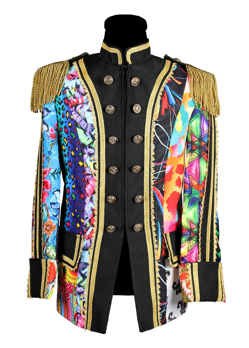 Carnavalsjas Patchwork classic heren
