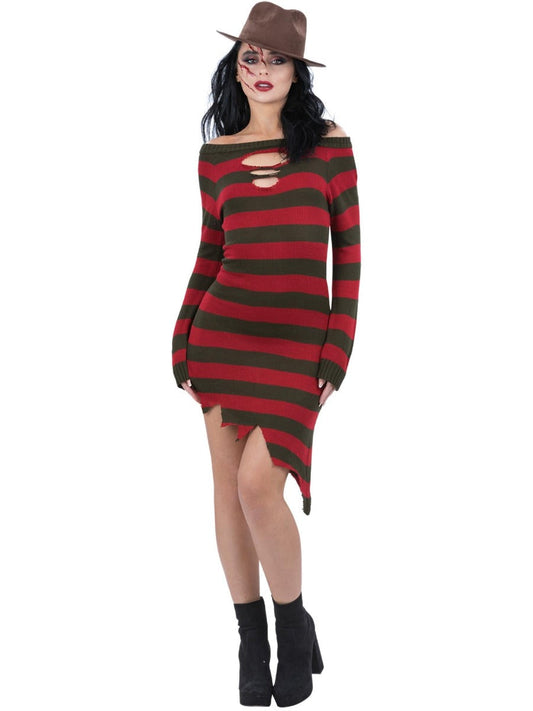 A Nightmare On Elm Street Freddy Krueger Dames Kostuum