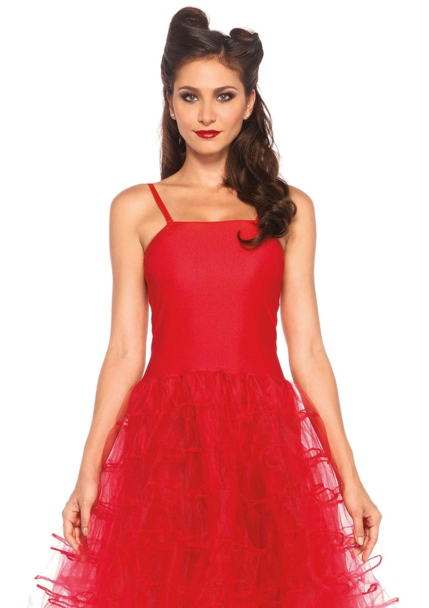 Knee-Length Layered Petticoat Dress
