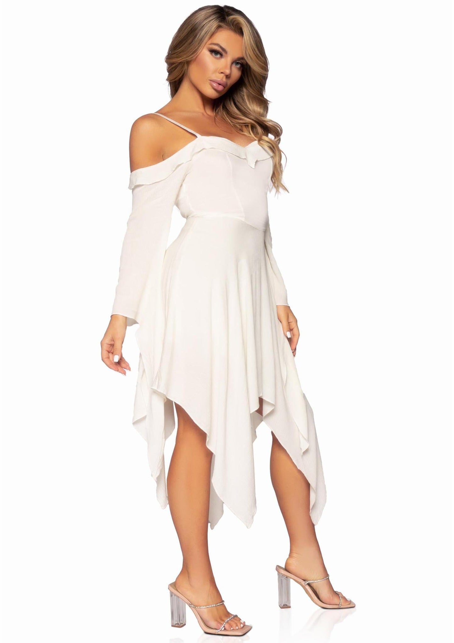 Cotton Bell Sleeved Dress