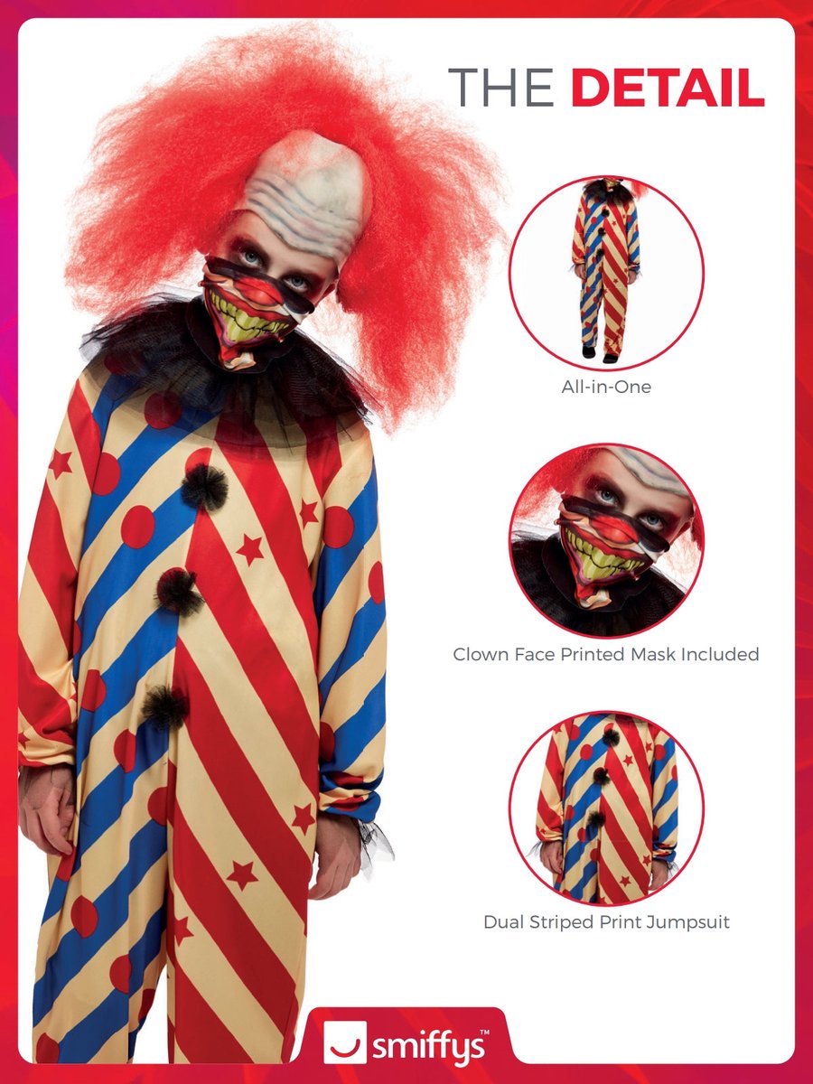 Creepy Clown Kinder Kostuum