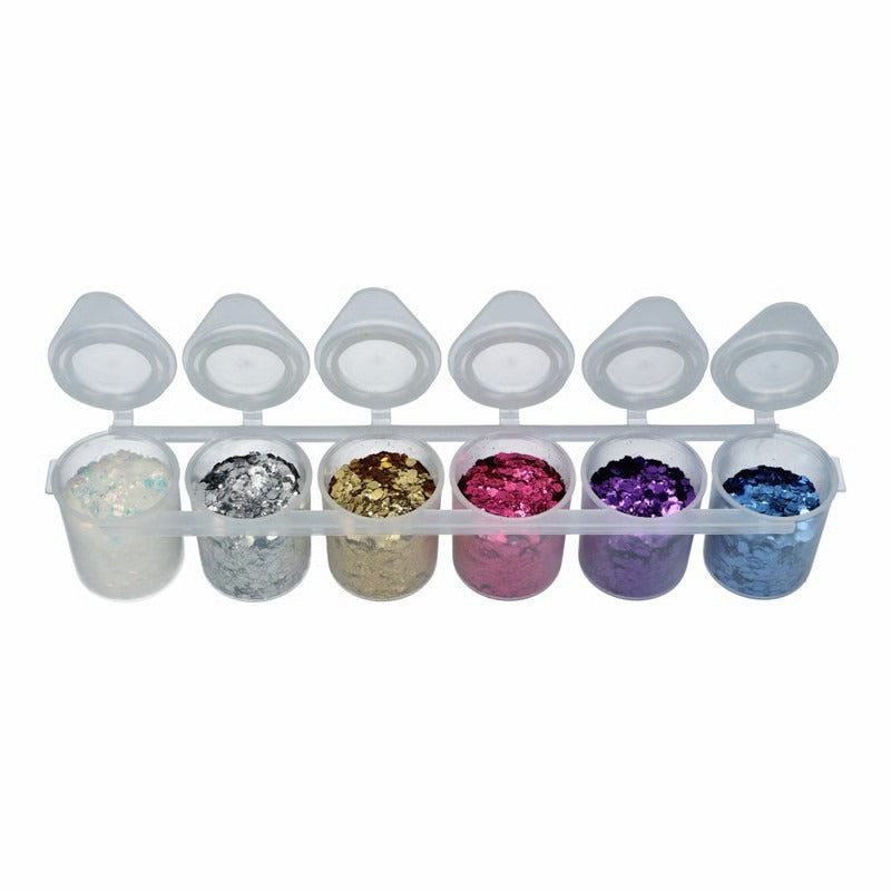 Glamour Chunky Glitter Mix 6-pack 130 ml