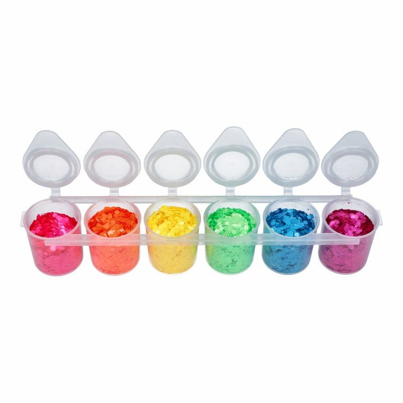 Fluorescent Chunky Glitter mix 130 ml.