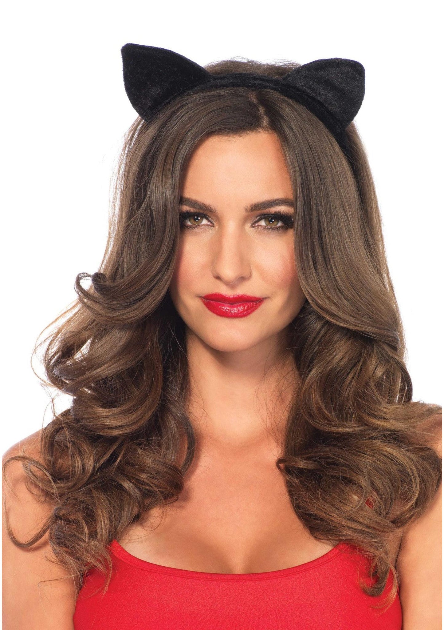 Velvet Black Cat Ears Headband