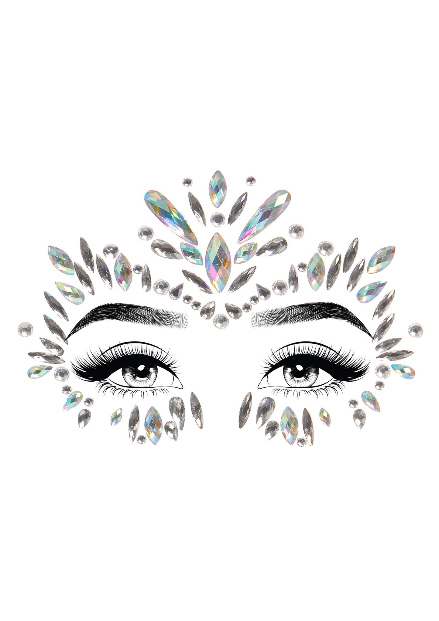 Iris Adhesive Face Jewels Sticker