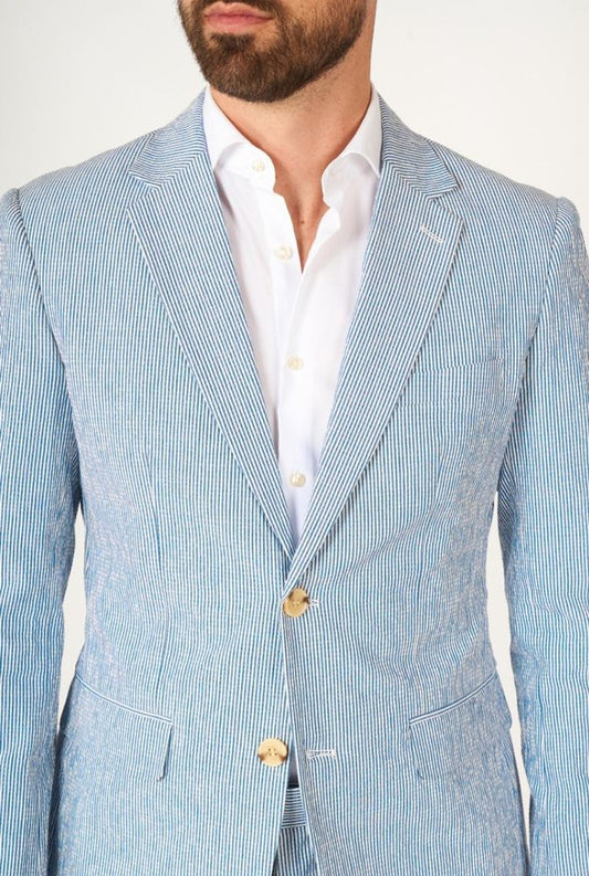 Zomer Pak Blauw wit gestreept