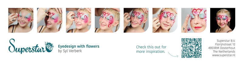 Aqua Face- and Bodypaint palette 6 BRIGHT COLOURS