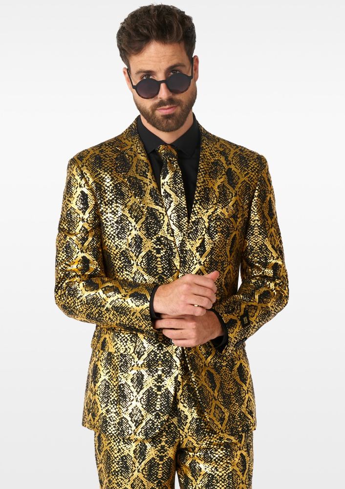 Gouden Slangenprint Pak