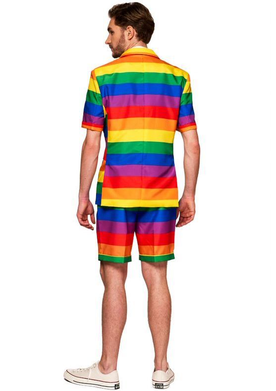 Regenboog Kostuum Kort