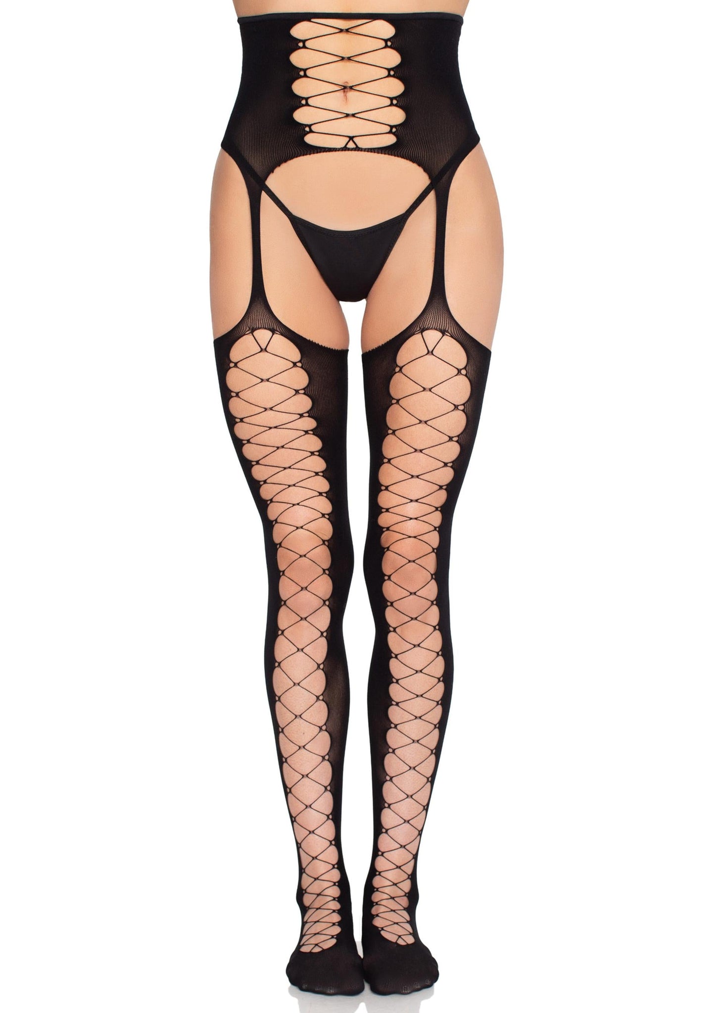 Stockings with Attached Garter Belt