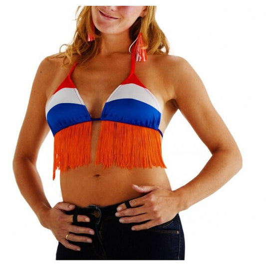 Bikini Top Rood-Wit-Blauw