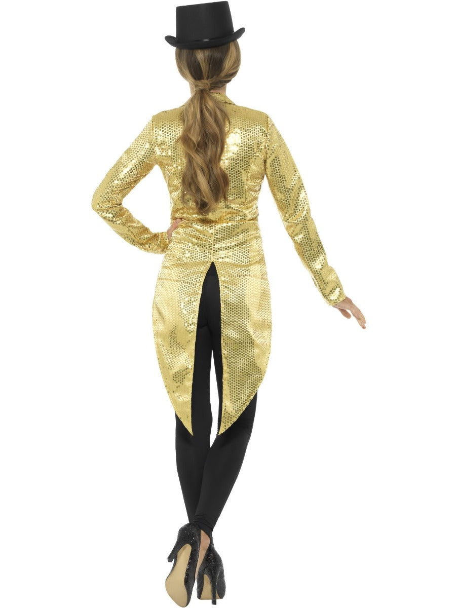 Gouden pailletten frak jas