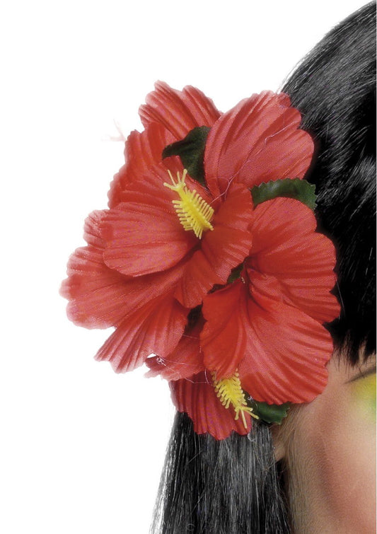 Rode Bloemen Haarclip
