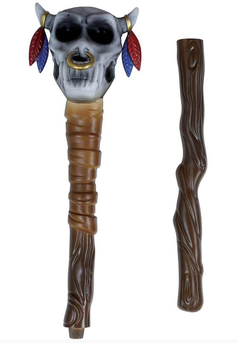 Detachable skull cane