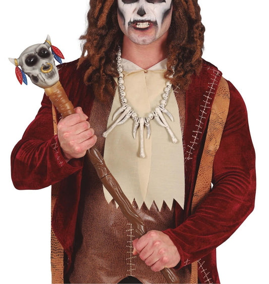 Detachable skull cane