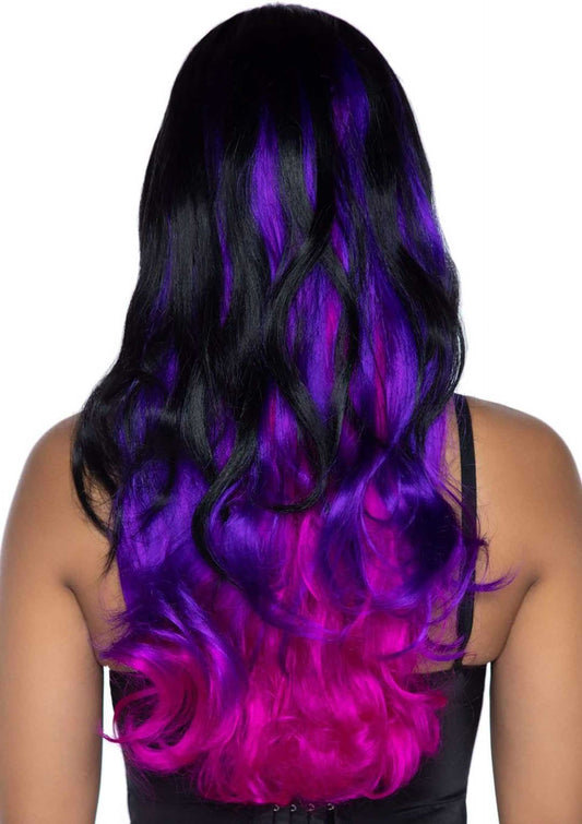 Allure Wig Zwart-Paars