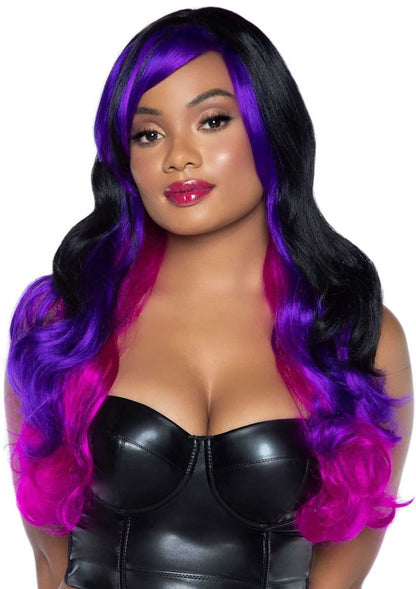 Allure Wig Zwart-Paars