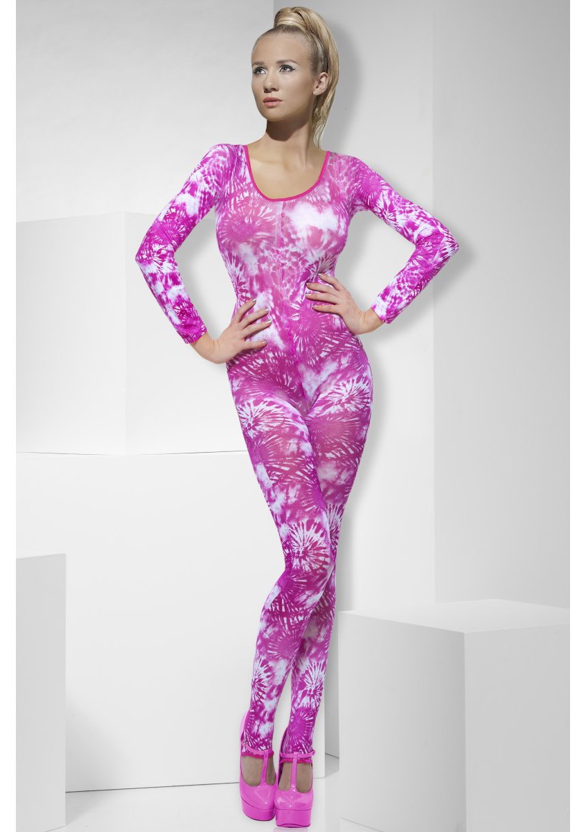 Tie-dye roze bodysuit