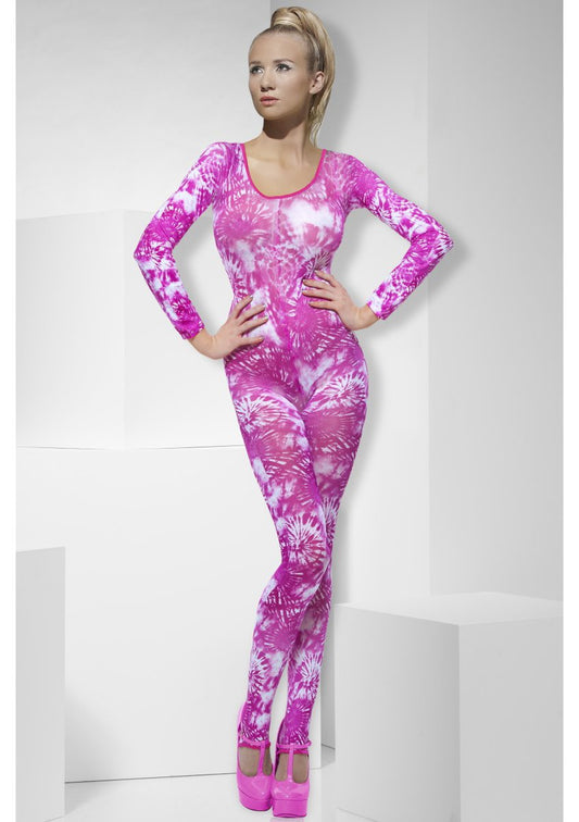 Tie-dye roze bodysuit