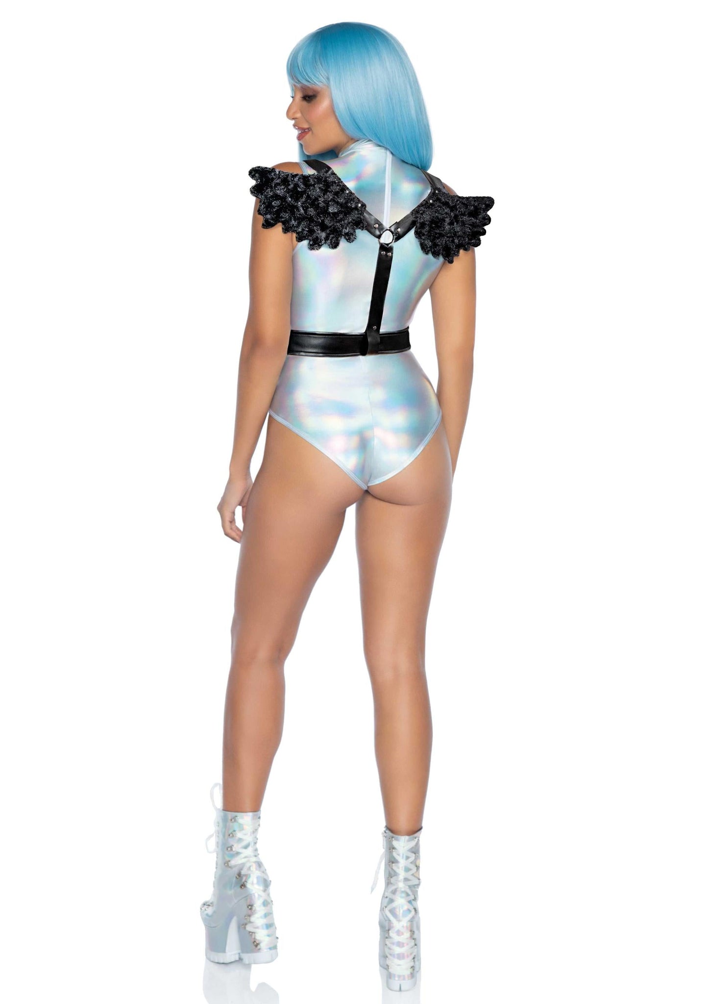 Furry Angel Wings with Harness