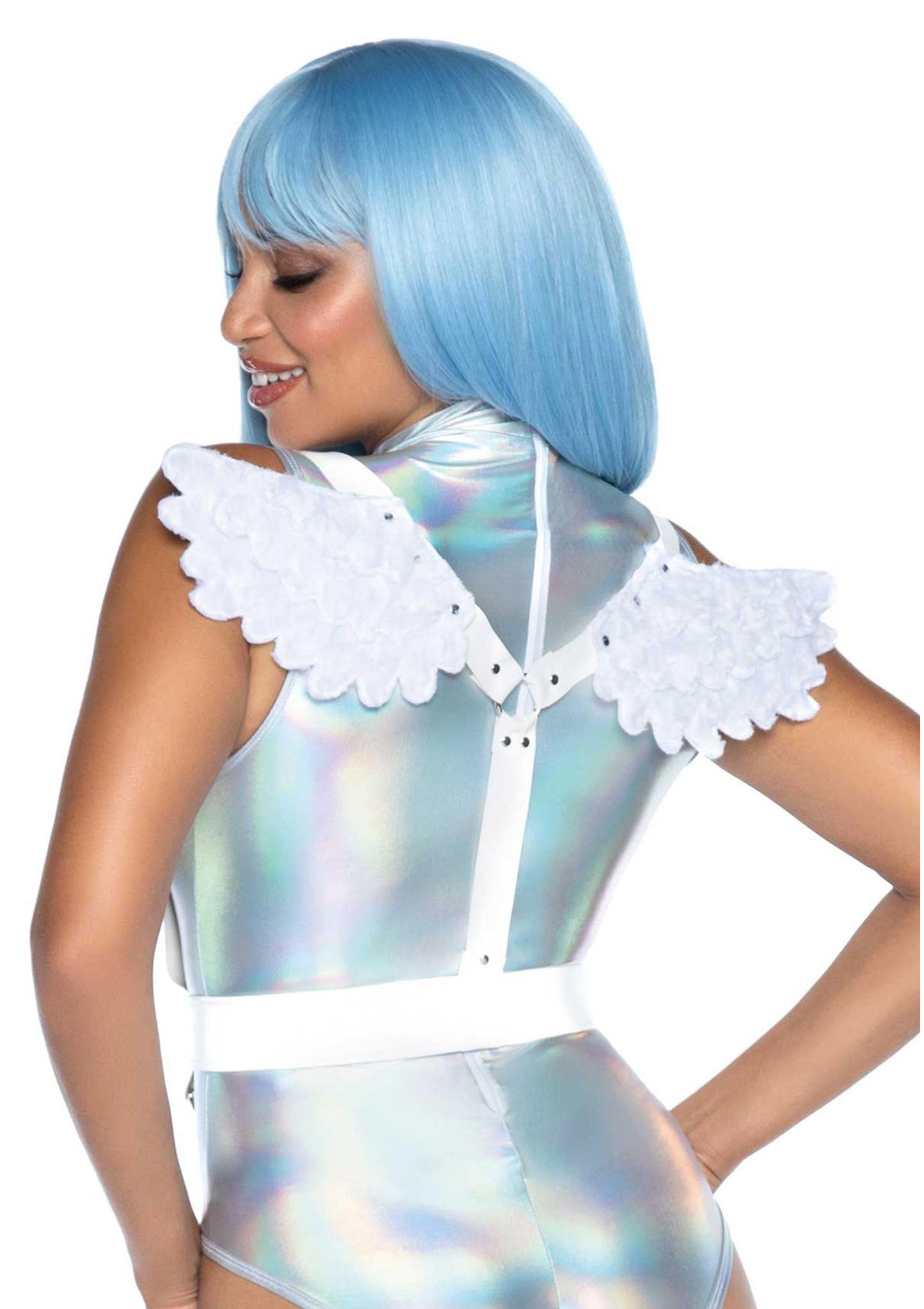 Furry Angel Wings with Harness