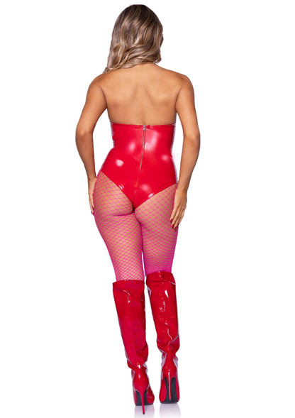 Vinyl Boned Bodysuit