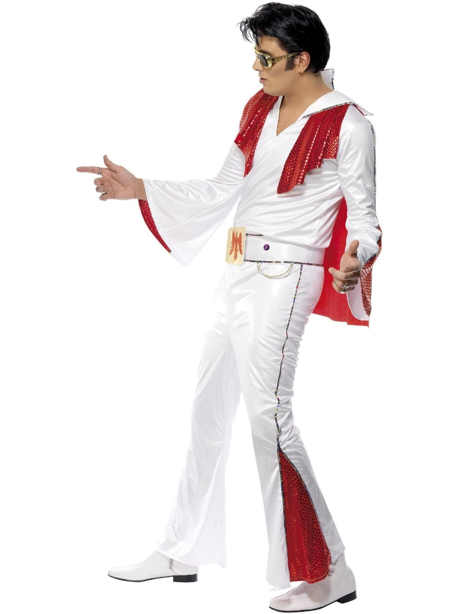 Elvis Costume White & Red