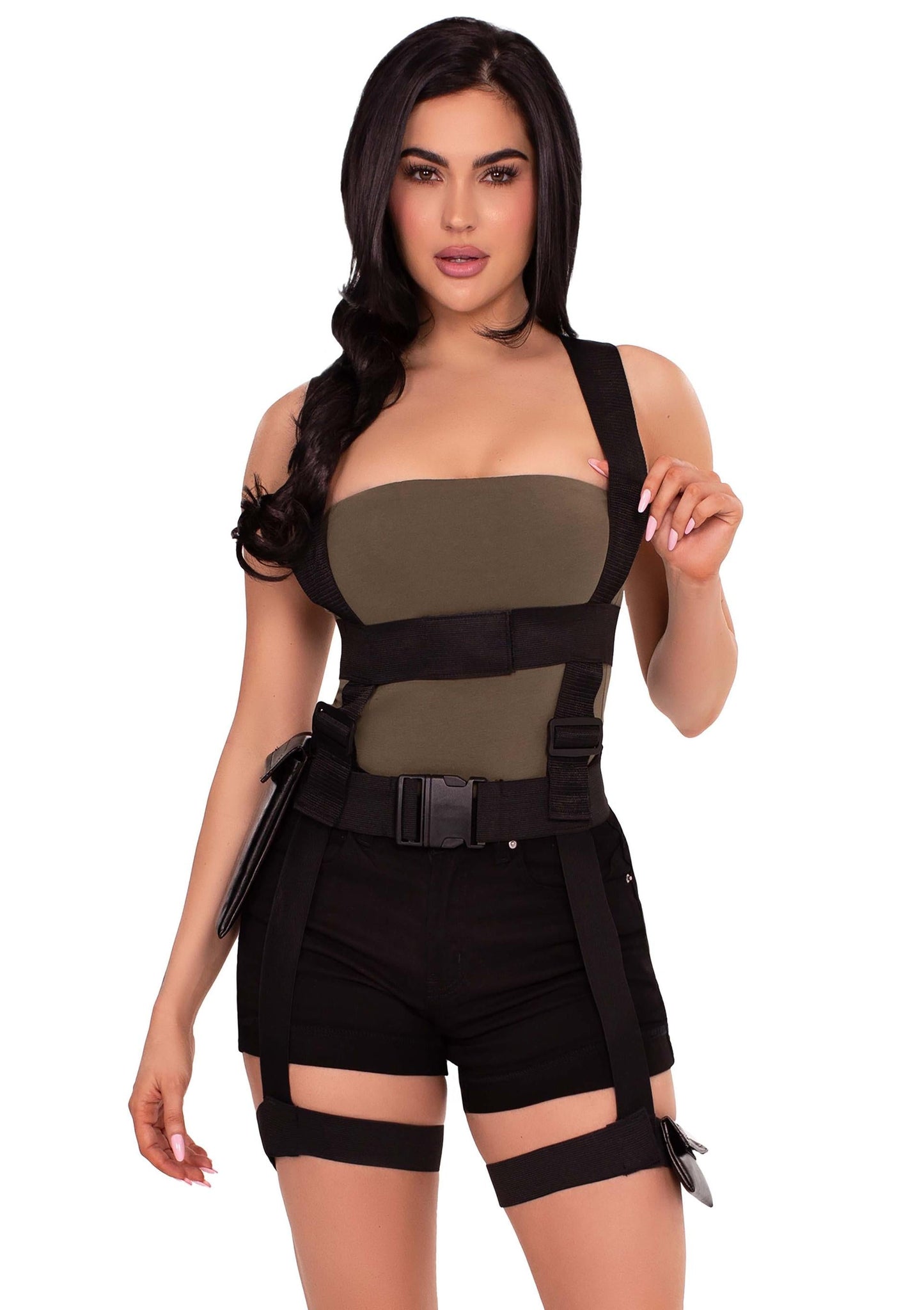 Utility Body Harness with Garter and Pockets