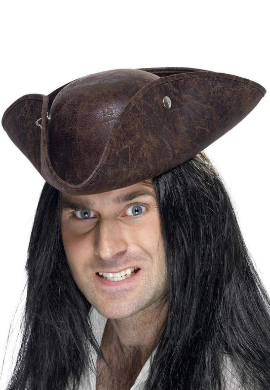 Bruine Piraten Hoed