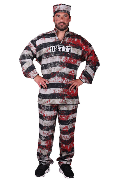 Bloody prisoner man