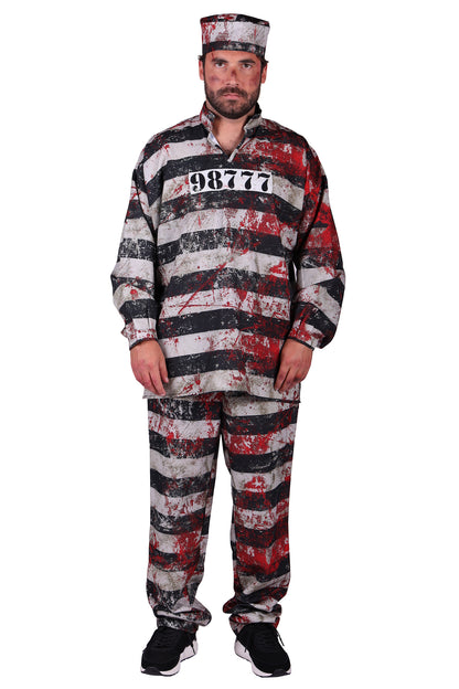 Bloody prisoner man