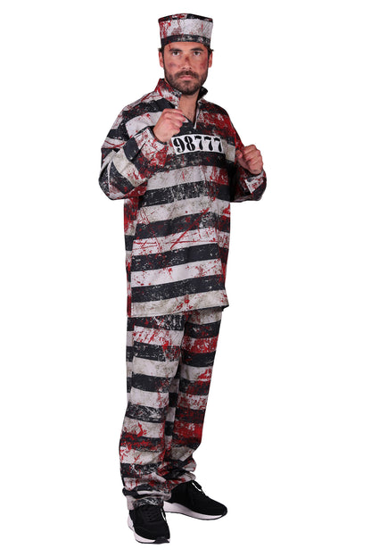 Bloody prisoner man
