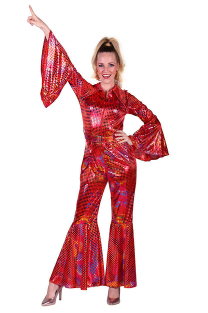 Catsuit Disco Rood