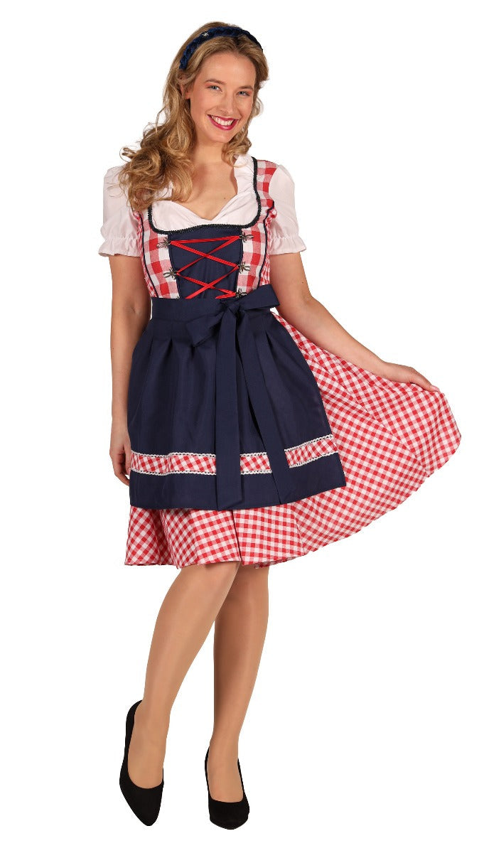 Dirndljurk Edelweiss Rood