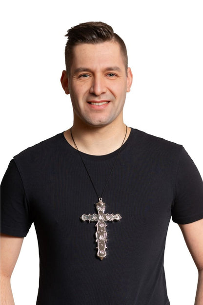 Zilveren Kruis ketting