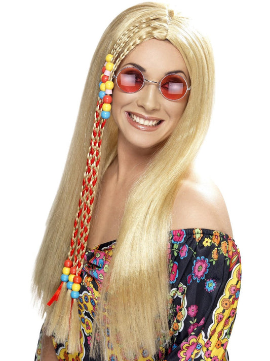 Hippy Party Wig with Beads