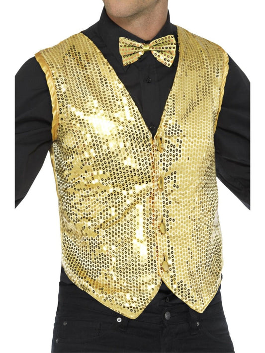 Gouden pailletten gilet
