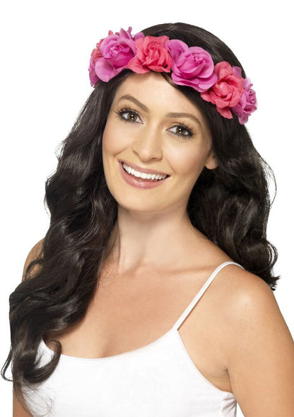 Roze Bloemen Haarband
