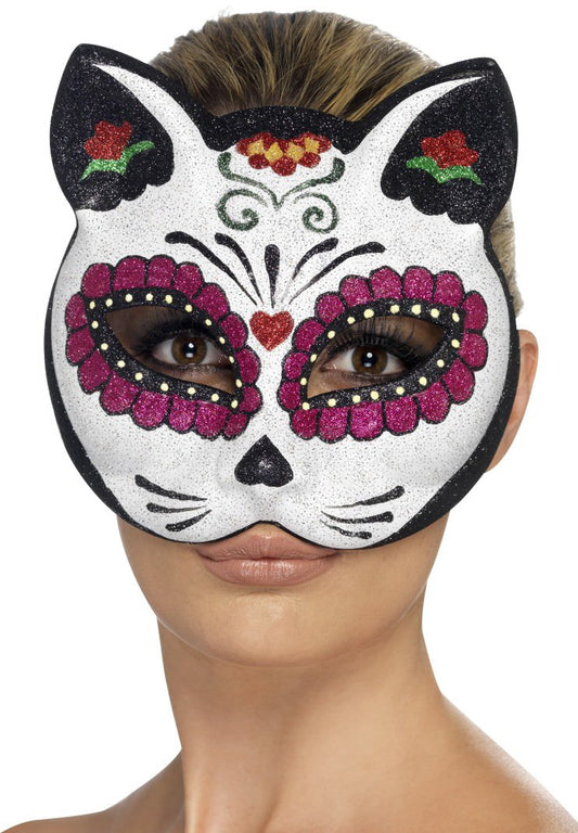 Sugar Skull Cat Masker