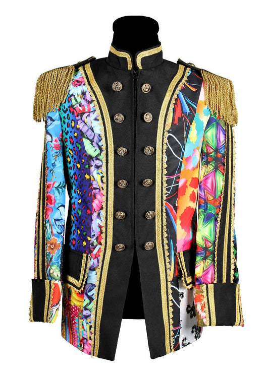 Carnavalsjas Patchwork classic heren