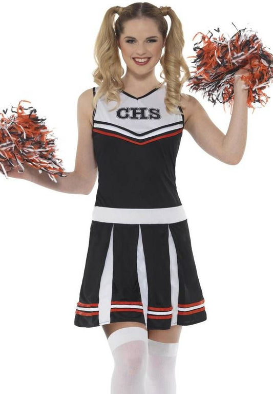 Zwart Cheerleader Jurkje