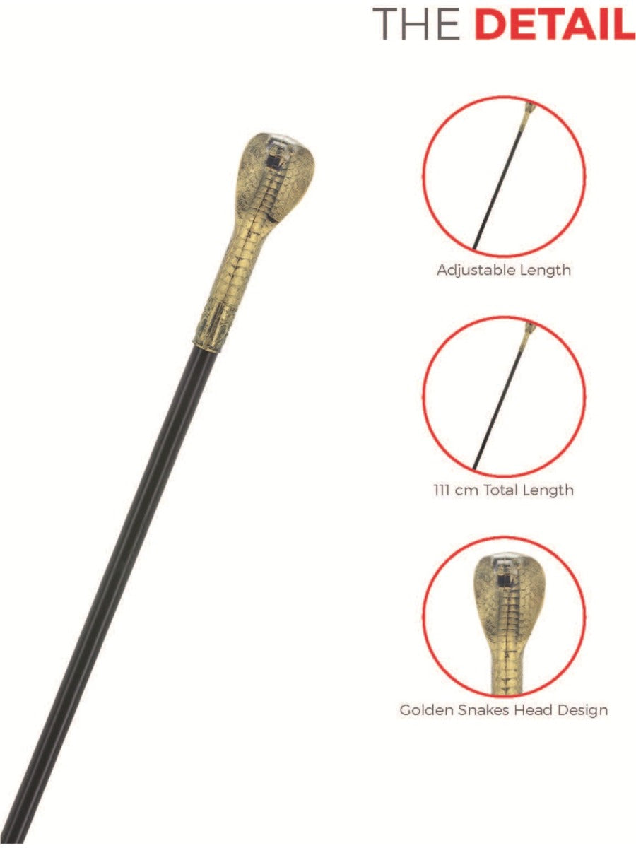 Wandelstok Met Slangenhoofd