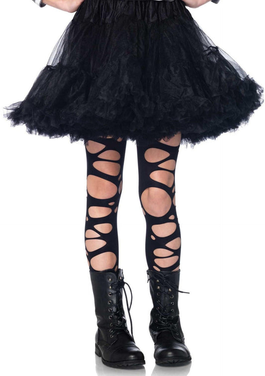 Kids Tattered Pantyhose