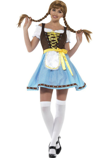 Blauw Dirndl Jurkje