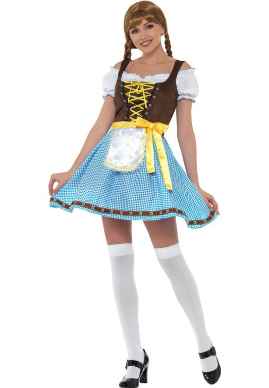 Blauw Dirndl Jurkje