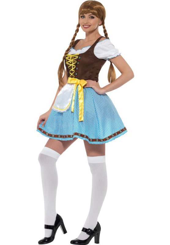 Blauw Dirndl Jurkje