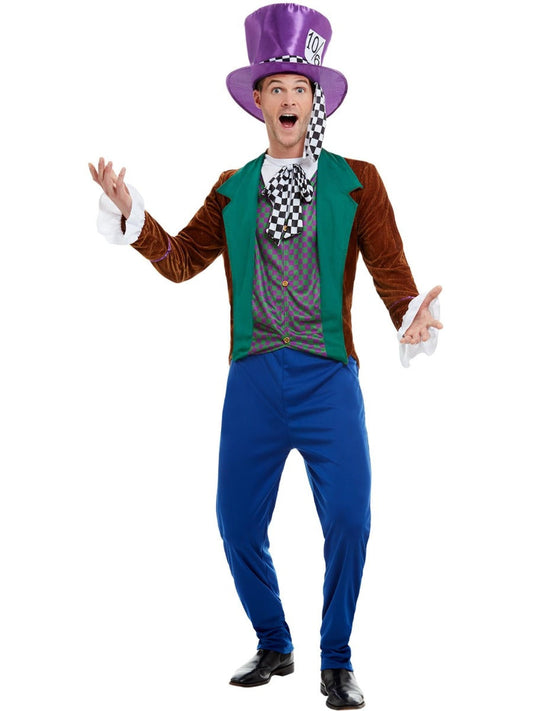Mad Hatter Costume Multi Coloured